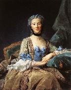 PERRONNEAU, Jean-Baptiste Madame de Sorquainville af oil painting on canvas